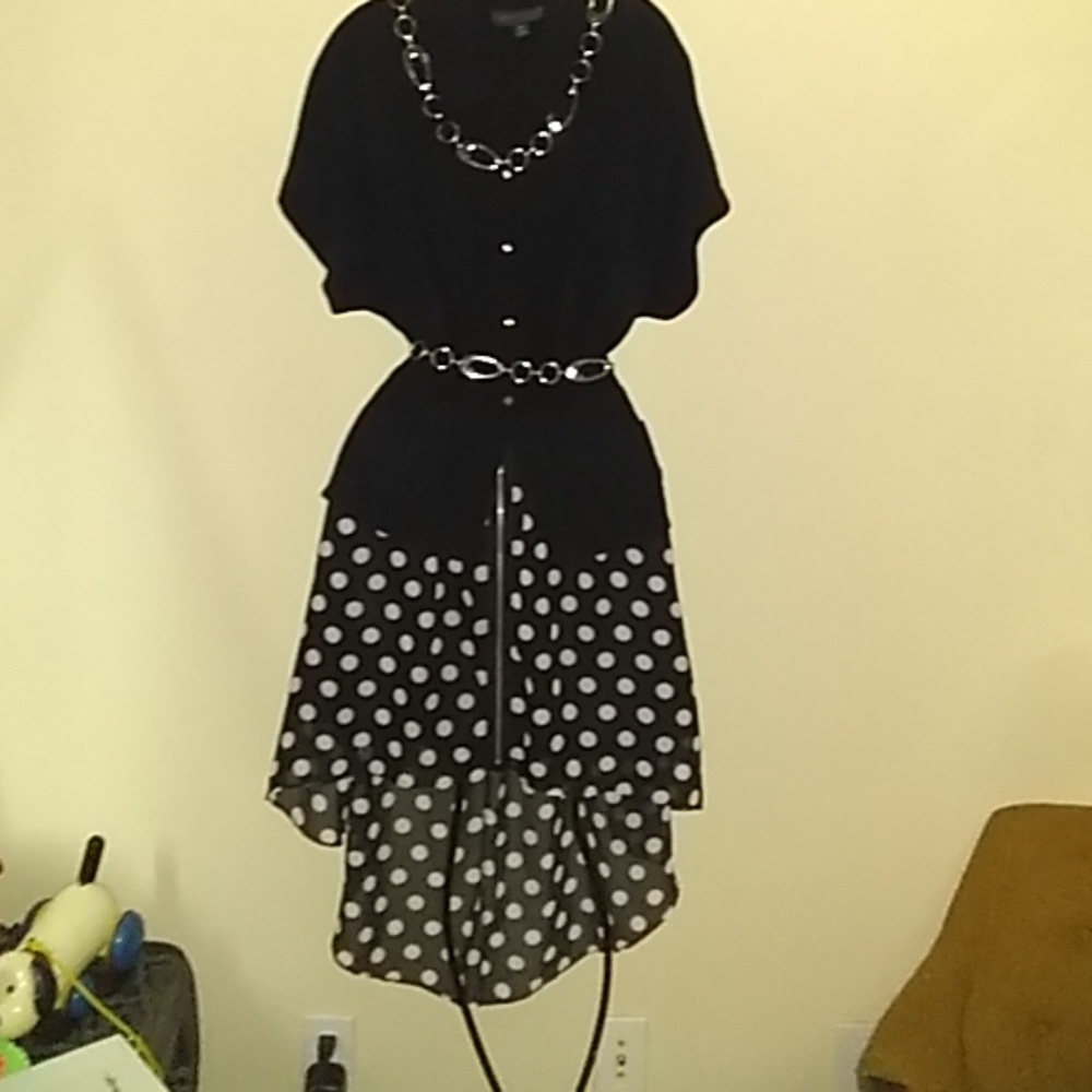 2pc vintage Karen Kane blouse/ Designed skirt